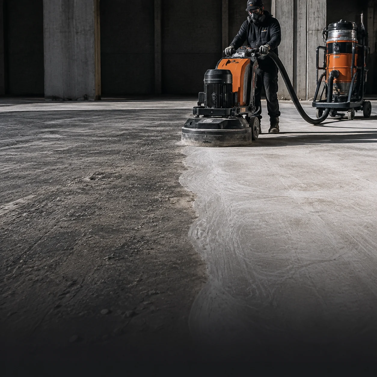 Mechanical grinding and surface preparation