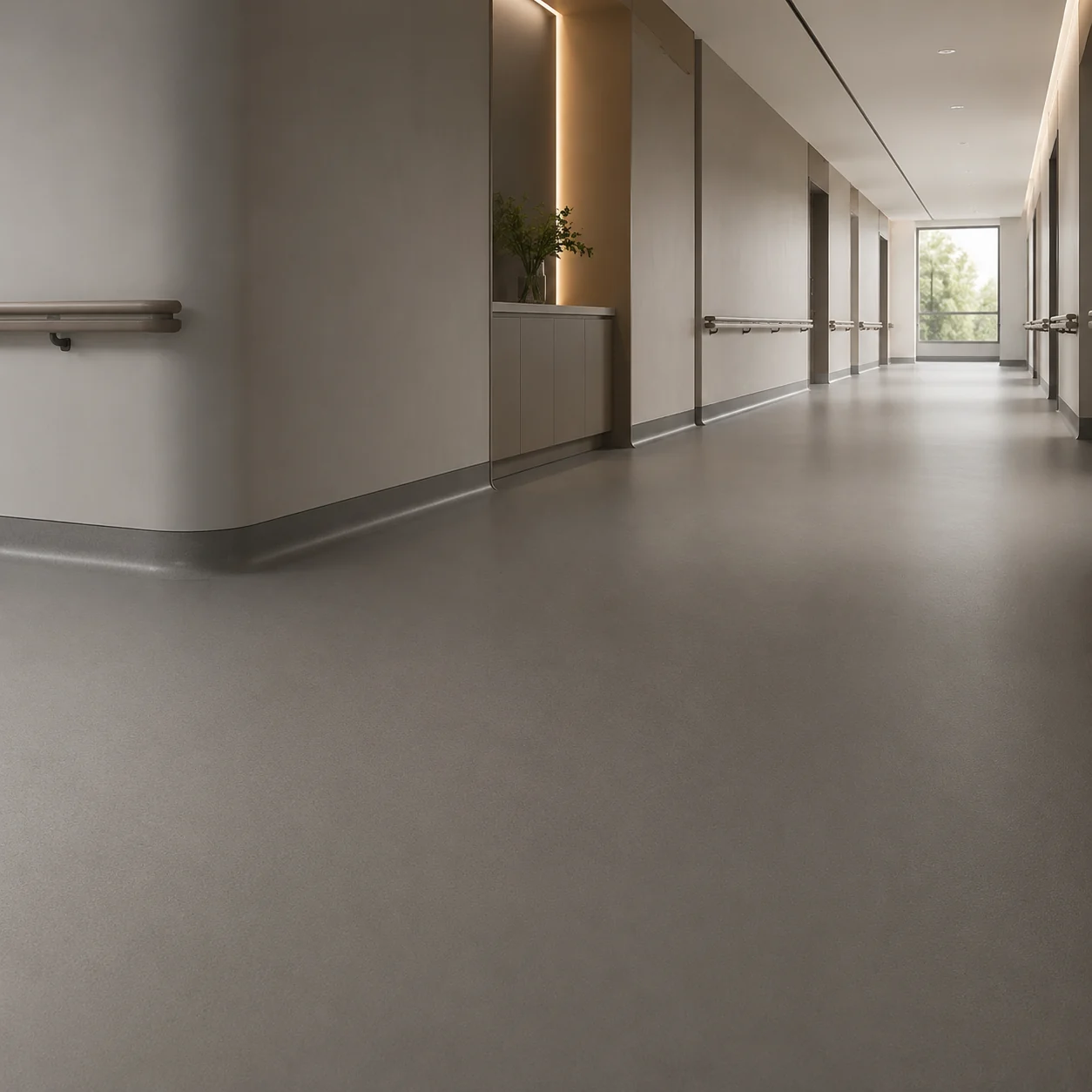 Finished PU flooring system